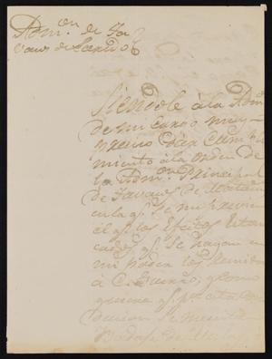 [Letter from the Tobacco Administrator to Alcalde Ramón, September 24, 1845]
