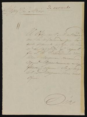 Primary view of object titled '[Letter from Policarzo Martinez to Alcalde Ramón, September 19, 1845]'.