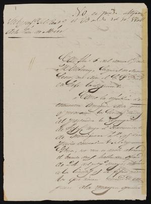 [Letter from Policarzo Martinez to the Laredo Junta Municipal, June 9, 1845]