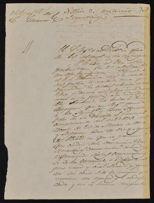 [Letter from Policarzo Martinez to the Laredo Ayuntamiento, February 13, 1845]
