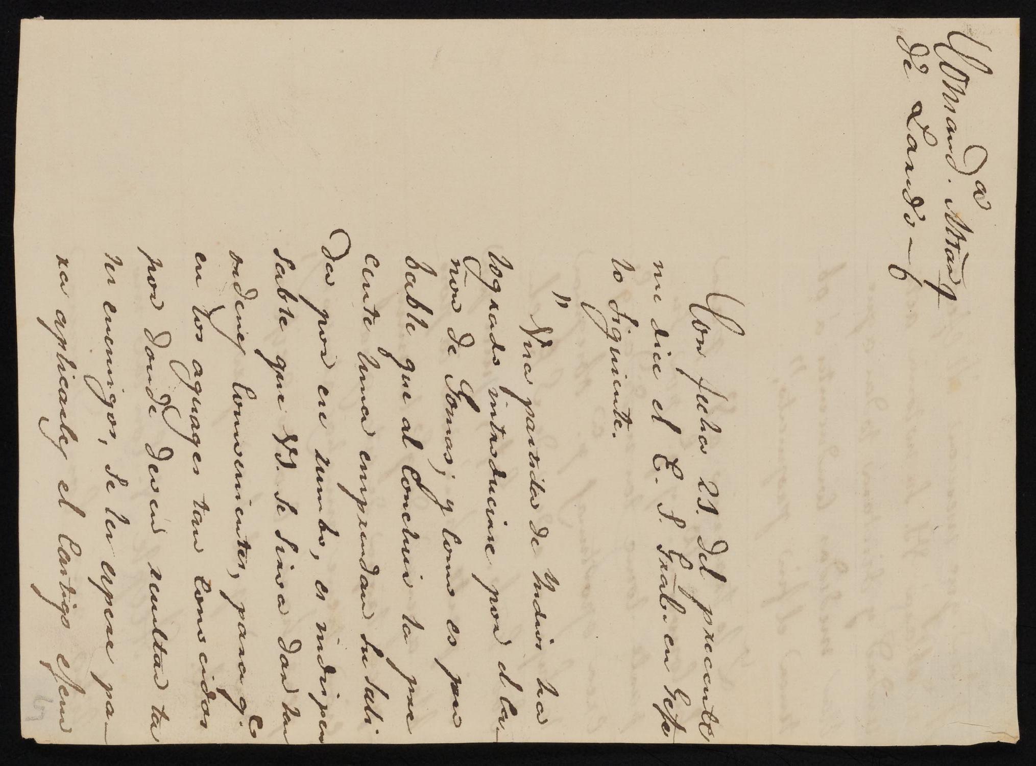 [Letter from Comandante Bravo to Alcalde Ramón, August 28, 1845]
                                                
                                                    [Sequence #]: 1 of 3
                                                