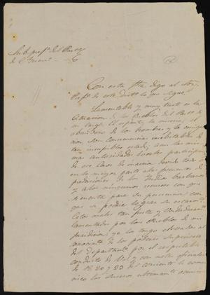 [Letter from the Subprefect to the Prefect of Ciudad Guerrero]
