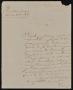 Thumbnail image of item number 1 in: '[Letter from Agustin Soto to the Laredo Alcalde, January 30, 1845]'.