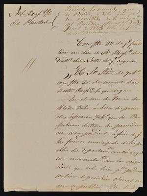 [Letter from Rafael García to the Laredo Ayuntamiento, January 30, 1845]