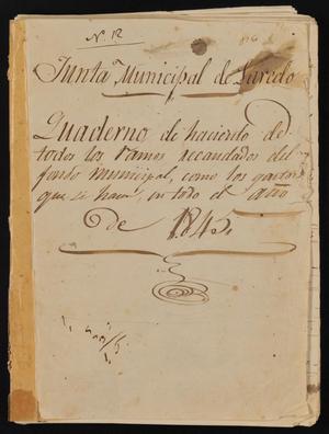 Primary view of object titled '[Account Book for 1845]'.