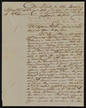 [Letter from Policarzo Martinez to the Laredo Ayuntamiento, February 7, 1845]