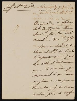 [Letter from Rafael Martinez to the Laredo Alcalde, September 25, 1845]