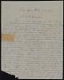 Primary view of [Letter from Jesus Prado to the Mayor of Laredo, December 23, 1864]