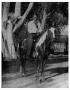 Photograph: [Martha Hass Riding Her Horse "Paint"]