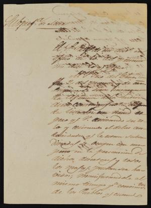 [Letter from Policarzo Martinez to Alcalde Ortiz, November 15, 1845]
