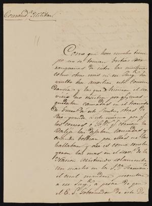 [Letter from Comandante Bravo to Alcalde Ramón, June 19, 1845]