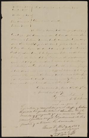 Primary view of object titled '[Arrest Warrant: Texas vs. Pruñeda and Treviño]'.