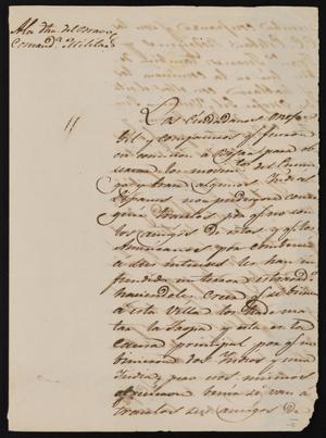 Primary view of object titled '[Letter from Comandante Bravo to Alcalde Ramón, September 30, 1845]'.