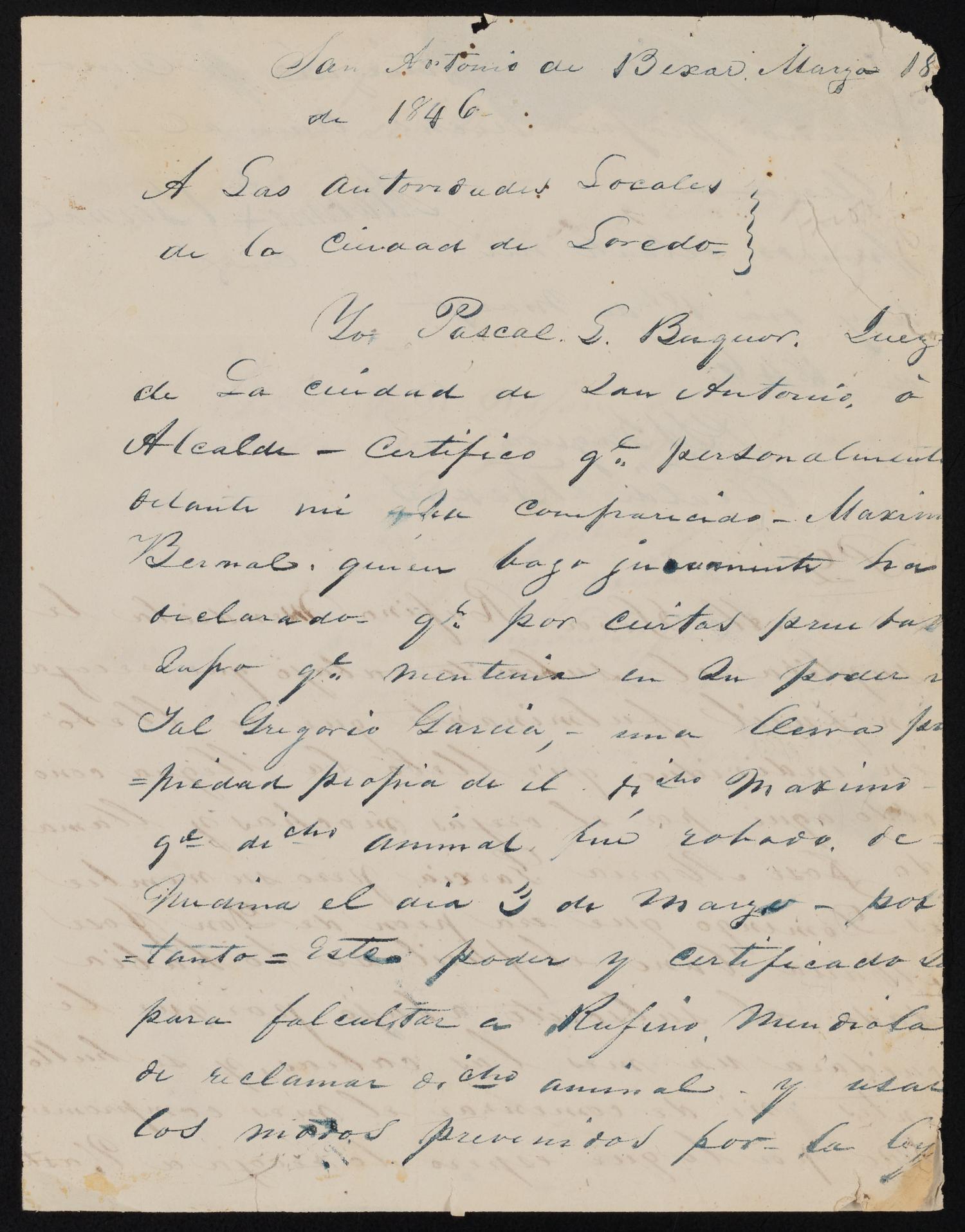 Justice of the peace letter