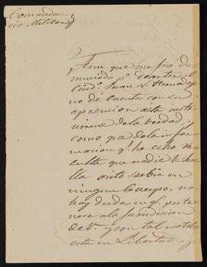 [Letter from Comandante Bravo to Alcalde Ramón, July 2, 1845]
