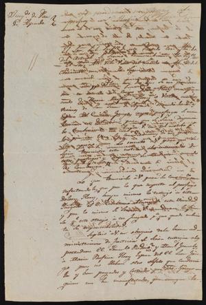 [Letter from Teodoro Herrera to the Laredo Alcalde, June 16, 1845]