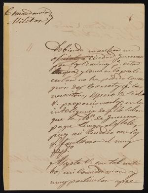 [Letter from Comandante Bravo to the Laredo Alcalde, July 1, 1845]
