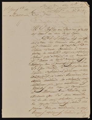 [Letter from Policarzo Martinez to the Laredo Junta Municipal, March 31, 1845]