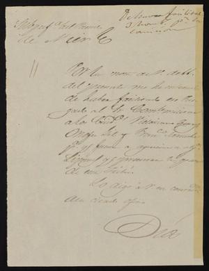 [Letter from Policarzo Martinez to Alcalde Ramón, September 19, 1845]