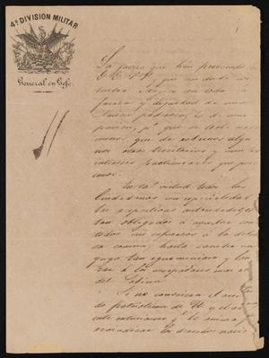 [Letter from Mariano Arista to the Laredo Alcalde, August 11, 1845]