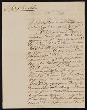 [Letter from Policarzo Martinez to Alcalde Ramón, November 3, 1845]