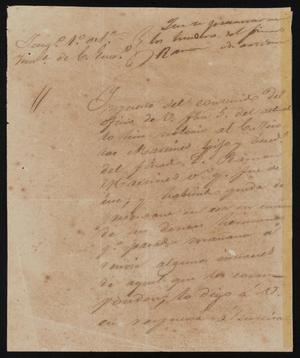 [Letter from Juzgado Vela to the Laredo Alcalde, June 8, 1845]