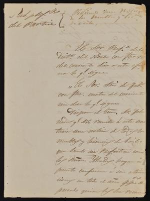 Primary view of object titled '[Letter from Rafael García to the Laredo Alcalde, January 16, 1845]'.