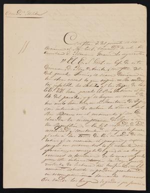 [Letter from Comandante Bravo to Alcalde Ramón, July 14, 1845]