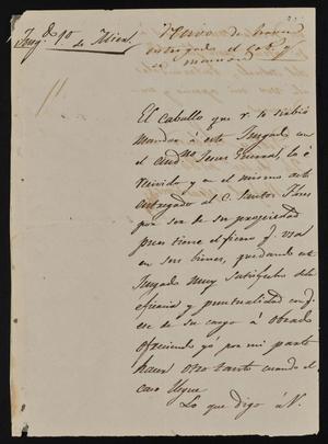 [Letter from Rafael Martinez to the Laredo Alcalde, January 24, 1845]