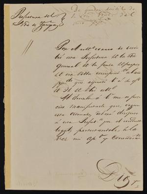 [Letter from Jesus Cárdenas to the Laredo Alcalde, April 7, 1845]
