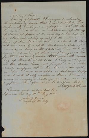 Primary view of object titled '[Alderman Oath of Office: Sanchez]'.