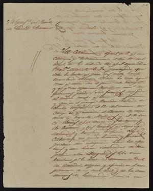 [Letter from Policarzo Martinez to the Laredo Alcalde, February 18, 1845]