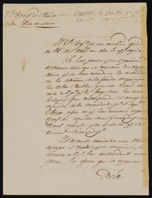 [Letter from Policarzo Martinez to the Laredo Junta Municipal, December 19, 1845]