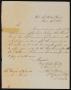 Thumbnail image of item number 1 in: '[Letter from George A. Williams to the Laredo Mayor, June 14, 1858]'.