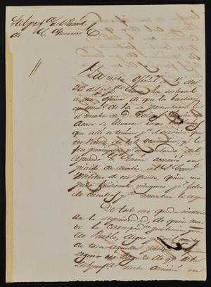 [Letter from Policarzo Martinez to the Laredo Alcalde, February 7, 1845]