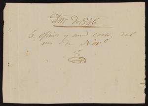 Primary view of object titled '[Cover Page for a Folder of Decrees in 1846]'.