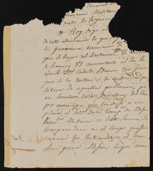 [Letter from Comandante Bravo to Alcalde Ortiz, December 29, 1845]