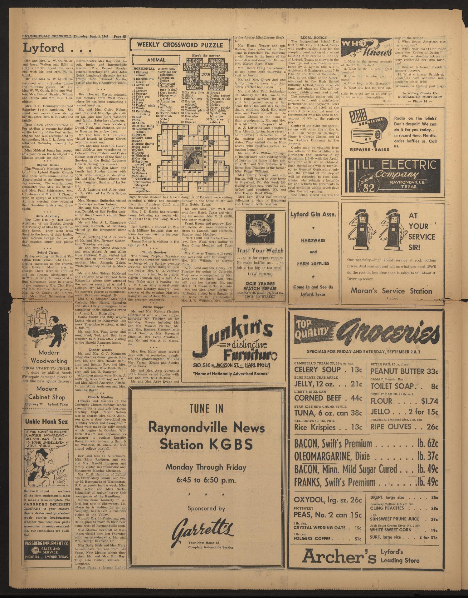 Raymondville Chronicle (Raymondville, Tex.), Vol. 23, No hq nude photo