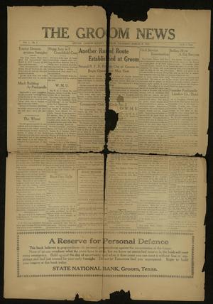 The Groom News (Groom, Tex.), Vol. 1, No. 3, Ed. 1 Thursday, March 18, 1926