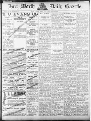 Fort Worth Daily Gazette. (Fort Worth, Tex.), Vol. 14, No. 196, Ed. 1, Saturday, April 26, 1890