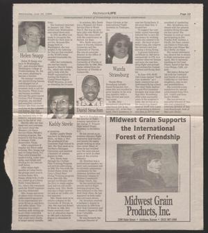 [Obituary Page from Atchison Life Newspaper]