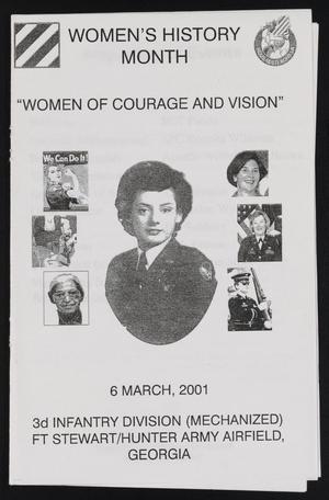 [Brochure for the Women's History Month Celebration for the Third Infantry Division]