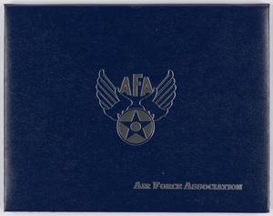 Primary view of object titled '[An Air Force Association Certificate Presented to Helen Snapp]'.