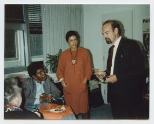 Primary view of object titled '[Barbara Jordan in a Small Group]'.