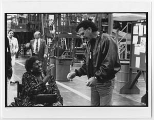 Primary view of object titled '[Barbara Jordan and an Unidentified Man]'.