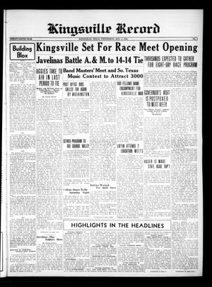 Kingsville Record (Kingsville, Tex.), Vol. 29, No. 8, Ed. 1 Wednesday, October 3, 1934