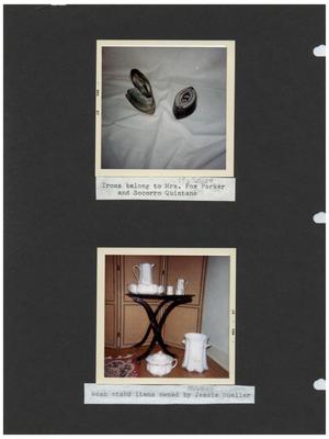 Primary view of object titled 'Irons and Wash Stand Items'.