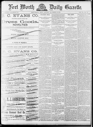 Fort Worth Daily Gazette. (Fort Worth, Tex.), Vol. 15, No. 33, Ed. 1, Monday, November 17, 1890