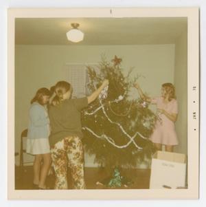 [Photograph of Murphy Baptist Youth Decorating Christmas Tree]