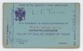 Thumbnail image of item number 1 in: '[L. F. Turney's Scottish Rite Association Membership Card]'.